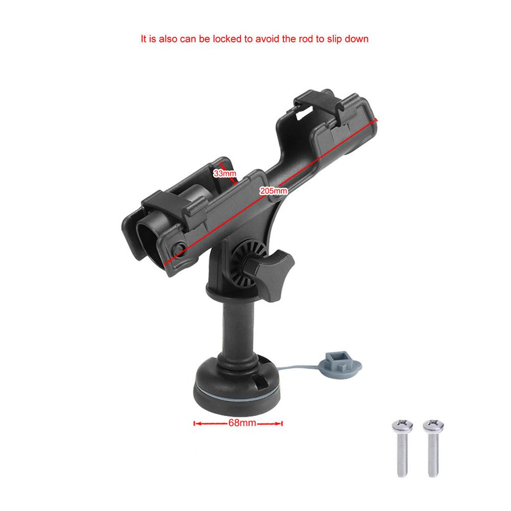 Rowing Boats Kayak Fishing Rod Holder 360 Degrees Swivel Fishing Pole Fixed Stand Rack Nylon Fishing Support Rod Holder Bracket