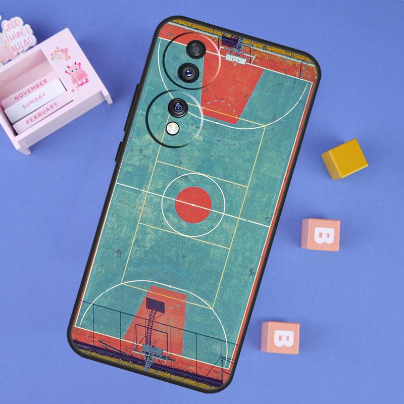Basketball Court Case For Honor Win RT 400 200 Pro 50 70 90 X9a X9b X9c X9d X8b X8c Magic 8 Pro 6 7 Lite Cover