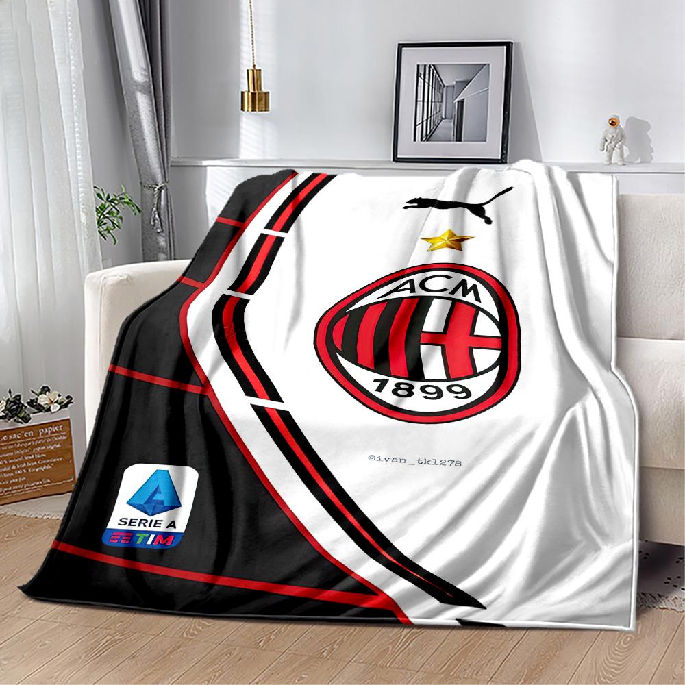 Ac Milan Blanket Soft Cozy Suitable For Chair Picnics Livingroom For All Seasons Modern Style Birthday Christmas Gift Blanket
