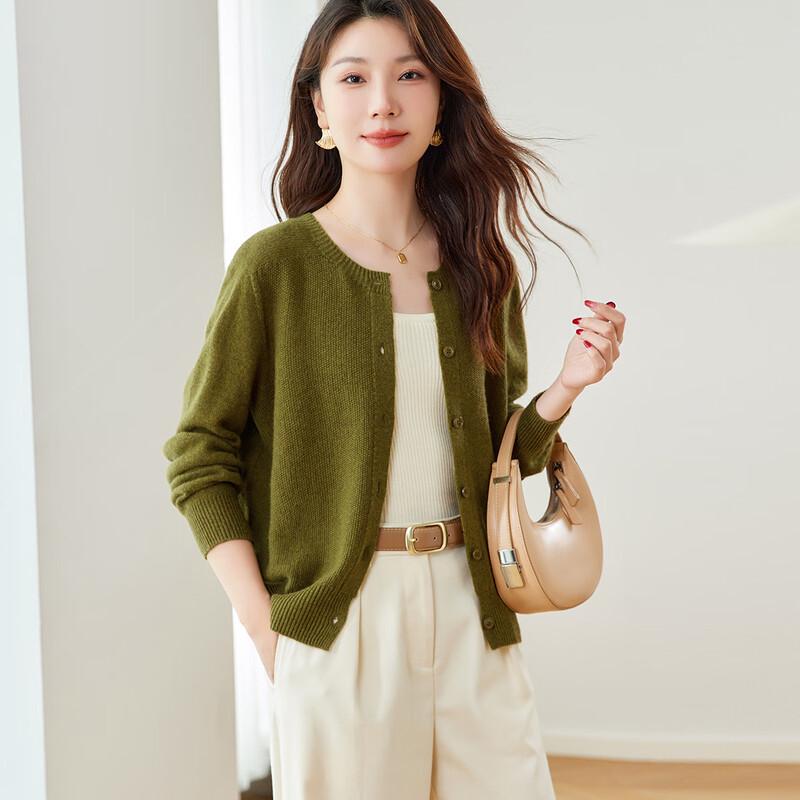 

Srcr Women s 100% Merino Wool Thin Cardigan M