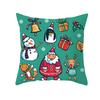 Christmas Decoration Cute Elk Print Cushion Cover Home Living Room Sofa  Polyester Pillow