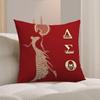 LOGO D-Delta S-Sigma Theta   Pillow Gifts Home Office Furnishings Bedroom Sofa Car Cushion Cover case 45x45cm