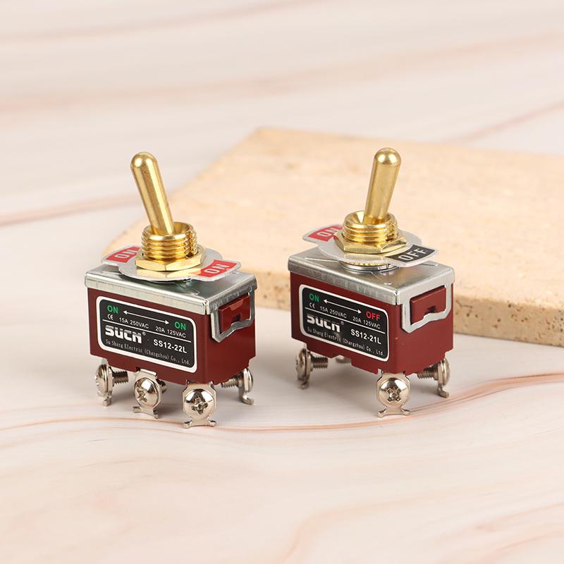 Toggle Switch Welding Straight Leg Rocker Lever Ss12-21L Ss12-13L Ss12-23Fl Ss12-22L 3/4/6 Foot 3/2 Gear Power Toggle Switch