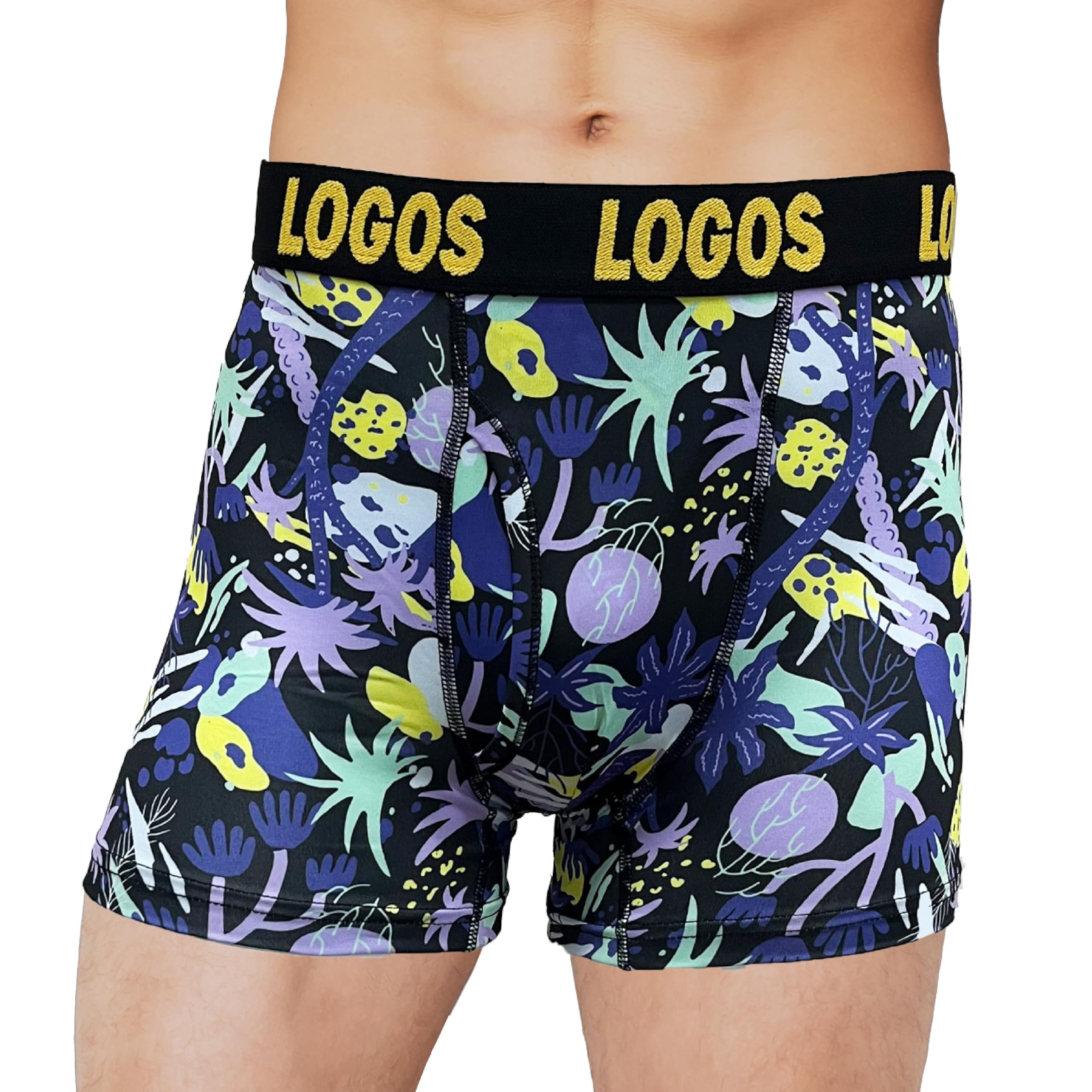

Logos Boxer Botanical Pattern Men s Open-Front Briefs, 33054-47140,
