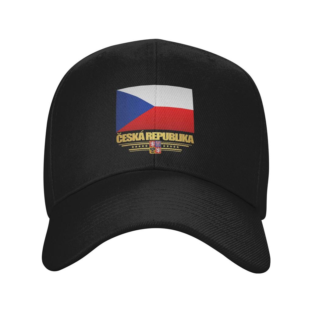 UnisexCzech Republic Coat of Arms Hat Vintage  Snapback Cap Adjustable Casual Headwear