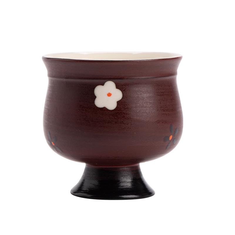Handgezeichnete Gänseblümchen-Teetasse, Keramik-Teeset, Gästetasse, Gastgebertasse, Teeverkostungstasse, Dufttasse, Kung-Fu-Teeset