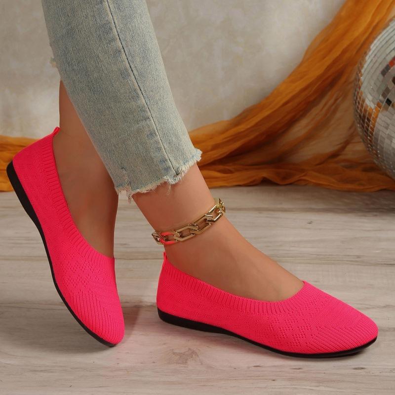 2025wish fashion foreign trade large size spring and autumn new round head casual one-pedal single shoes women's spot