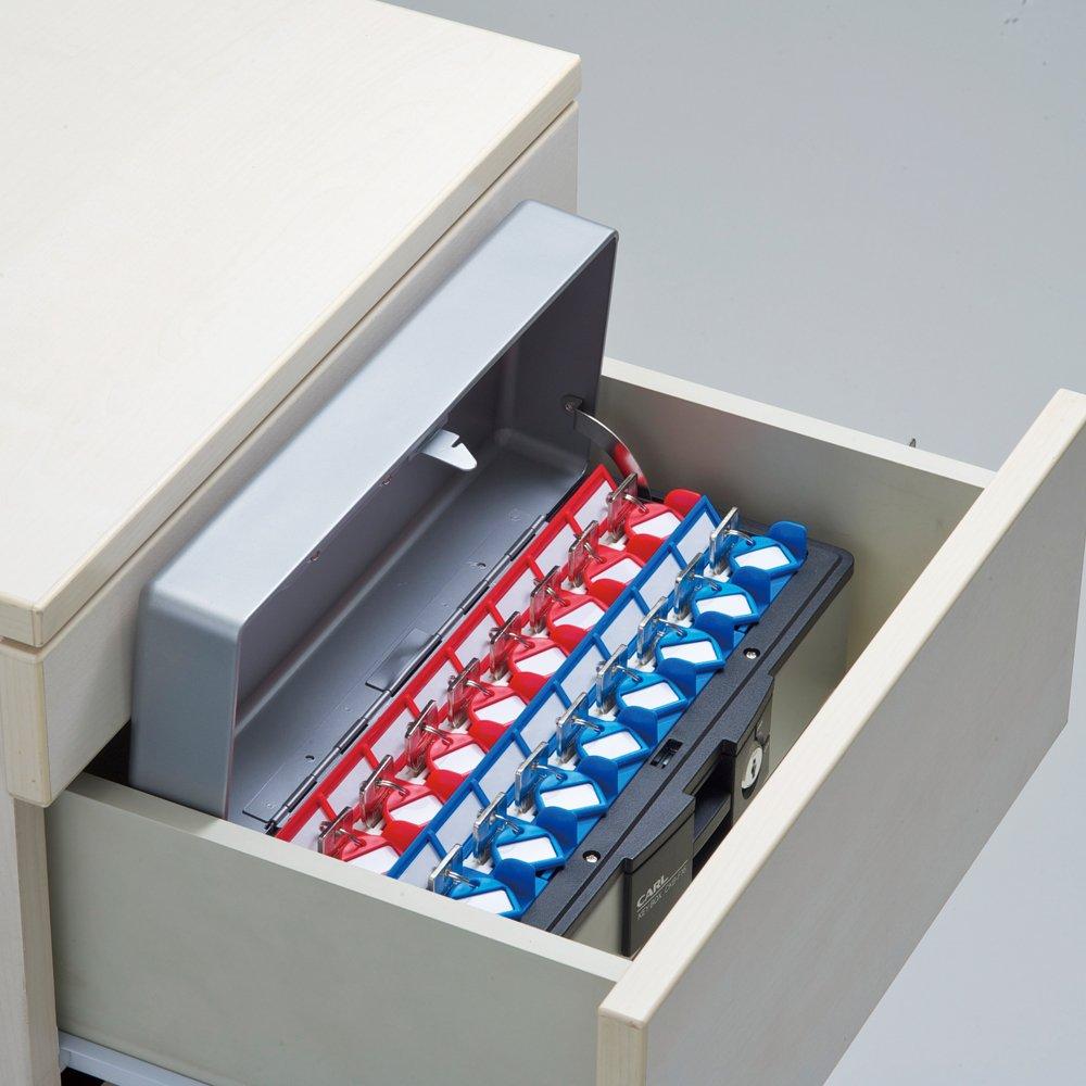 Carl Office Desktop Key Box, Holds 16 Keys, CKB-F16-S