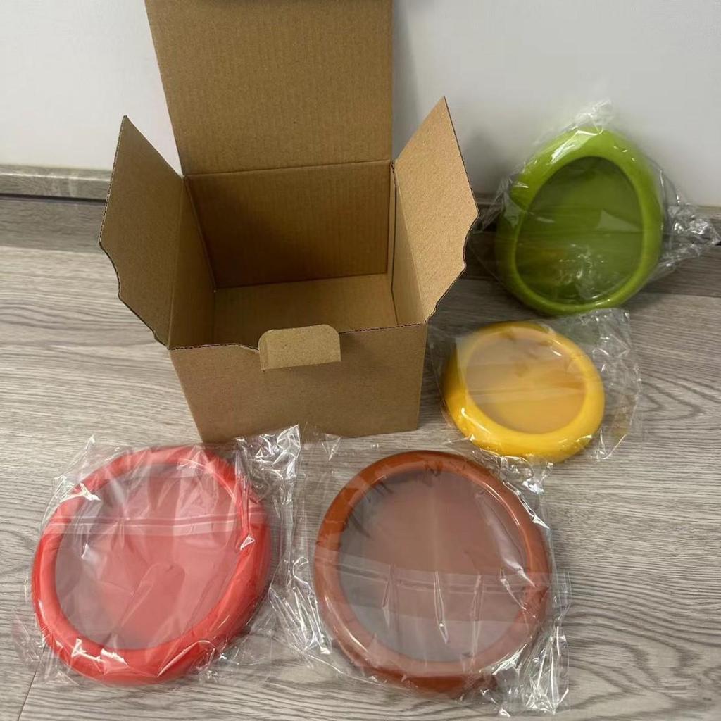 TPU Transparent Film Seal Fresh-keeping Box for Refrigerator Storage of Fruits, Vegetables, and Avocados.
