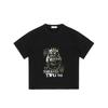 Crew Neck T Shirt Black Gorilla King With Crown And Cigar It Takes Two To Tattoo Style Graphic Streetwear Fashion For Casual Outfits