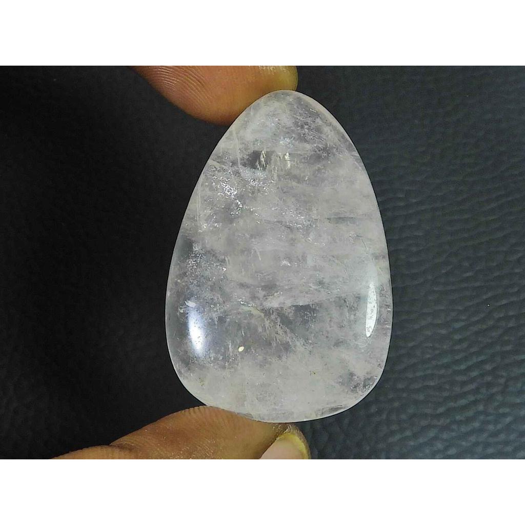 29X44MM Natural Pink Rose Quartz Pear Healing Crystal Cabochon Gemstone SK-3542