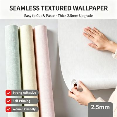 Autocollant mural auto-adhésif 3D en mousse de lin, imperméable, DIY bricolage, décor de fond de salon de maison, sparadrap muraux