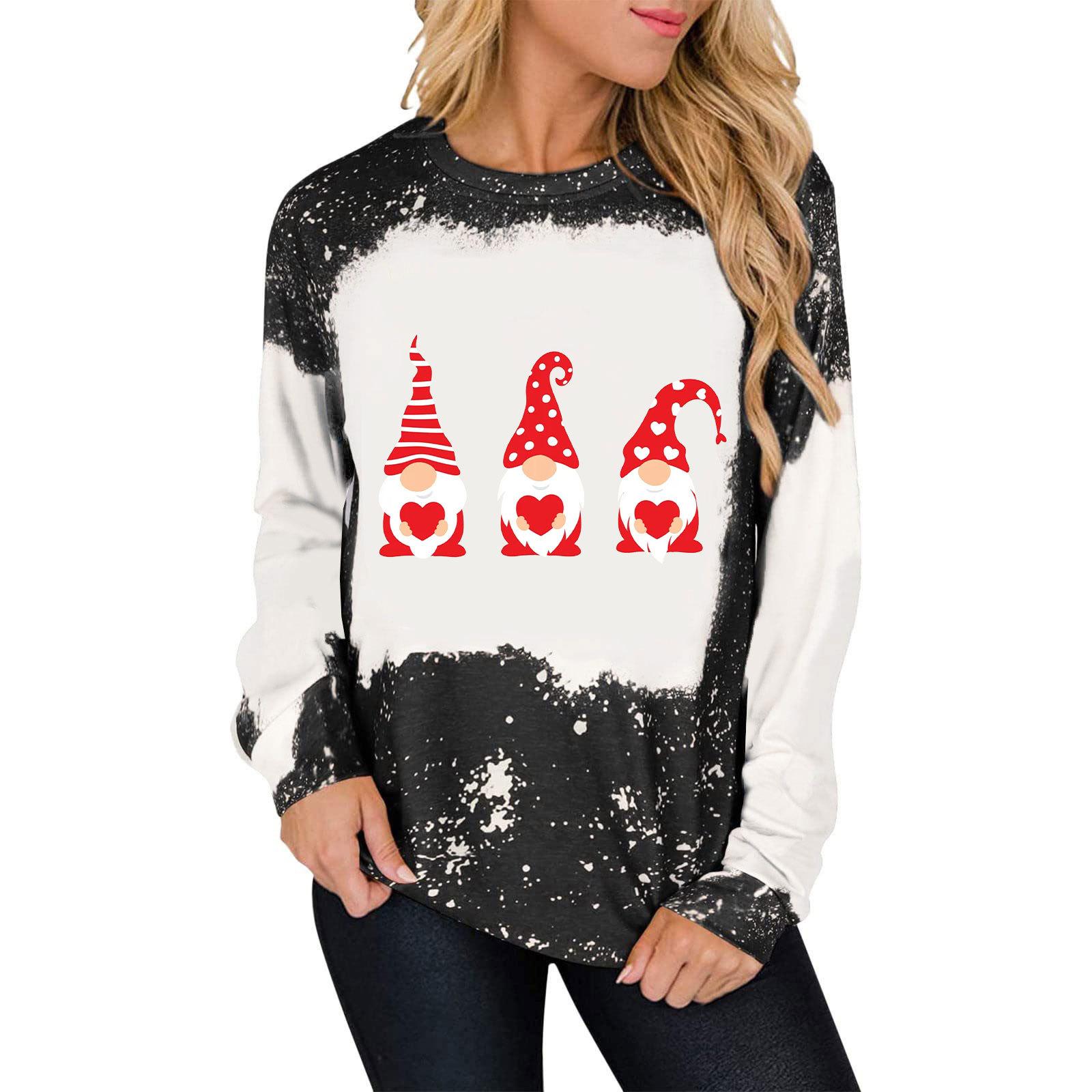 Уютная толстовка из полиэстера с лесным принтом и круглым вырезом — фото 3