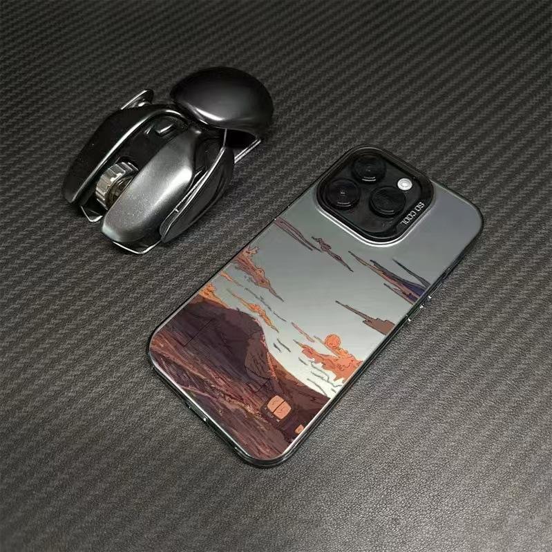 The New Sunset Is Suitable for Iphone17 Mobile Phone Case Apple 15promax/14 Anti-drop 13pro16 Europe and America 11xr.