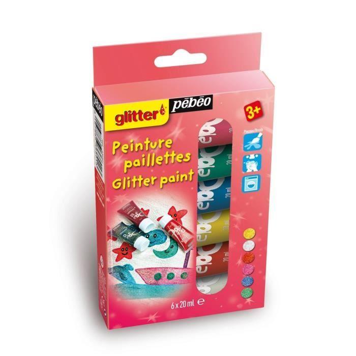 PEBEO Peinture Paillettes 6x20 ml