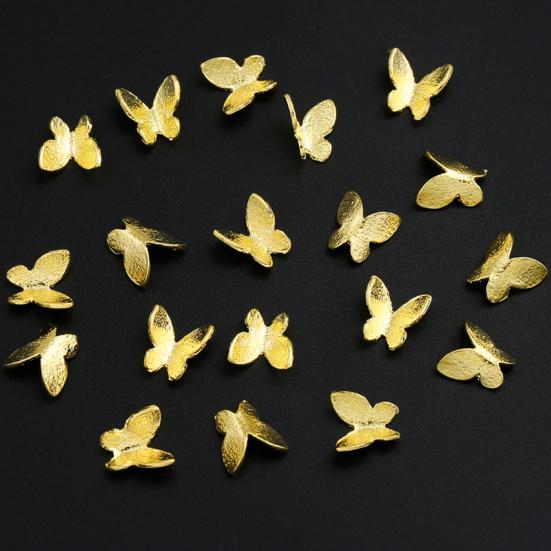 

100 шт./упак. форма бабочки 3D украшения для ногтей кончик пальца искусство маникюр орнамент