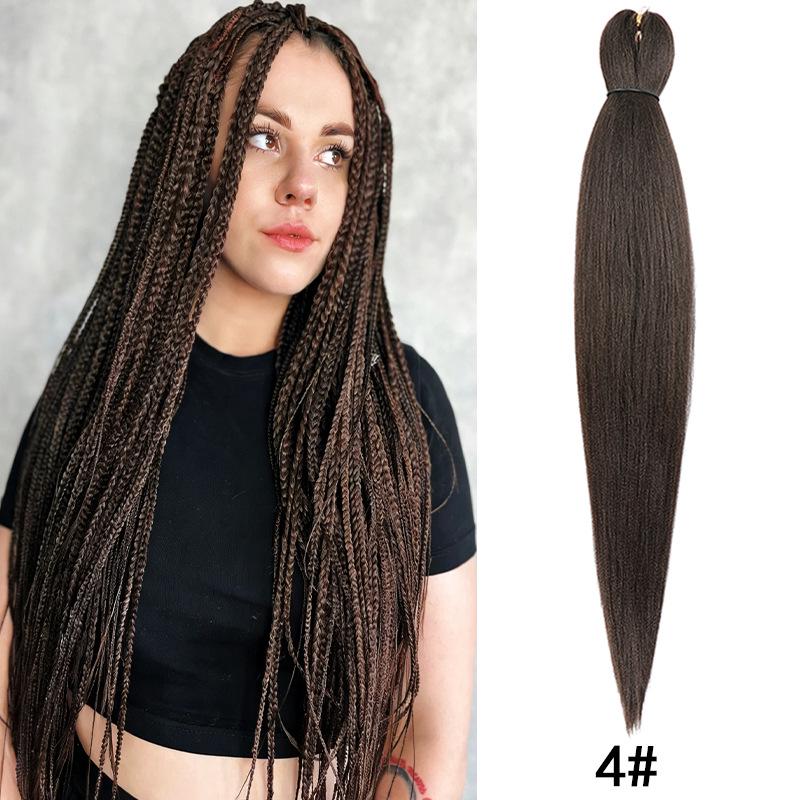 Fluffy EZ Large Three-Color Silk Braid Wig - Low-Temperature, Flame Retardant Styling