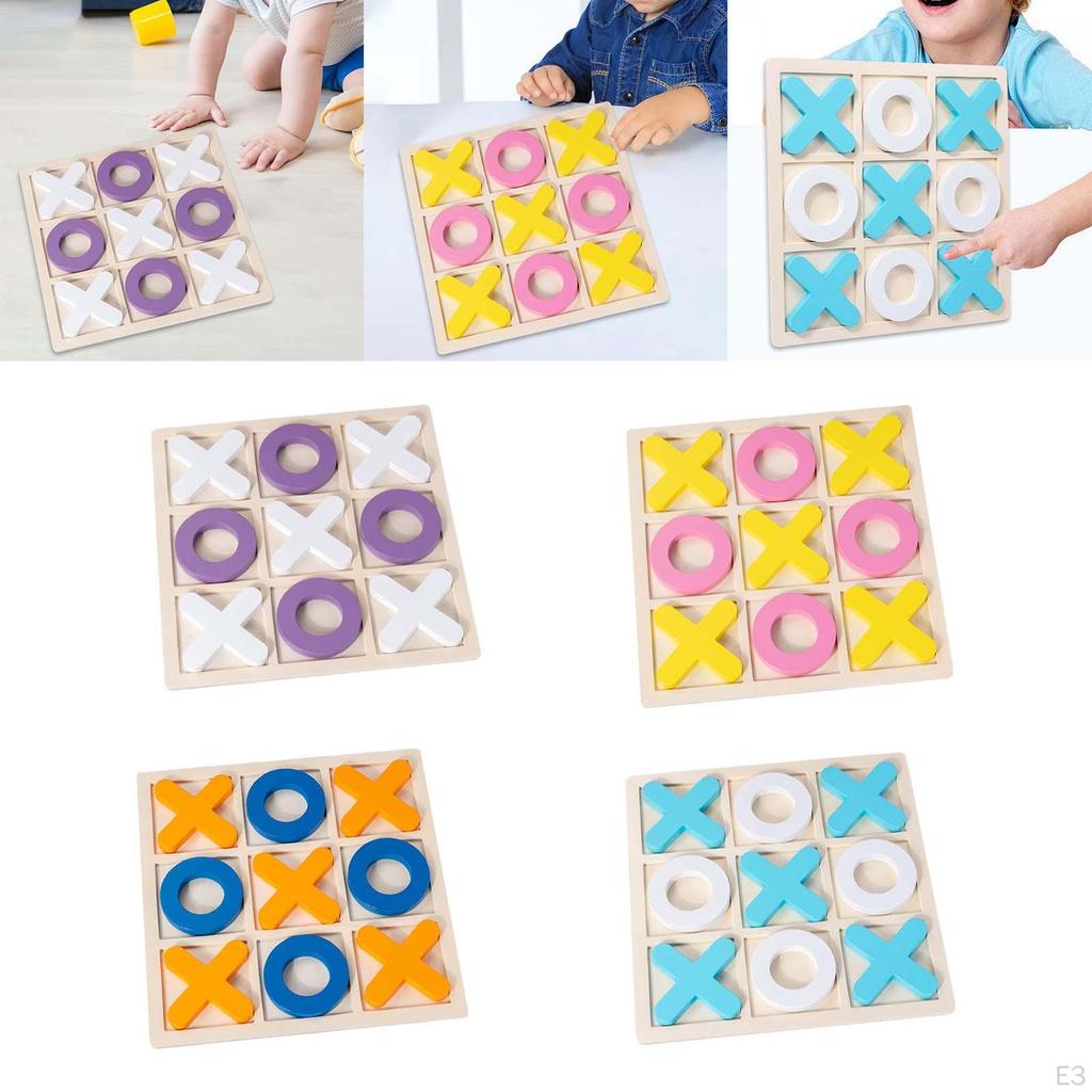 Toe 30x30x1.5cm Family Board Game Xoxo Chessboard for Adults