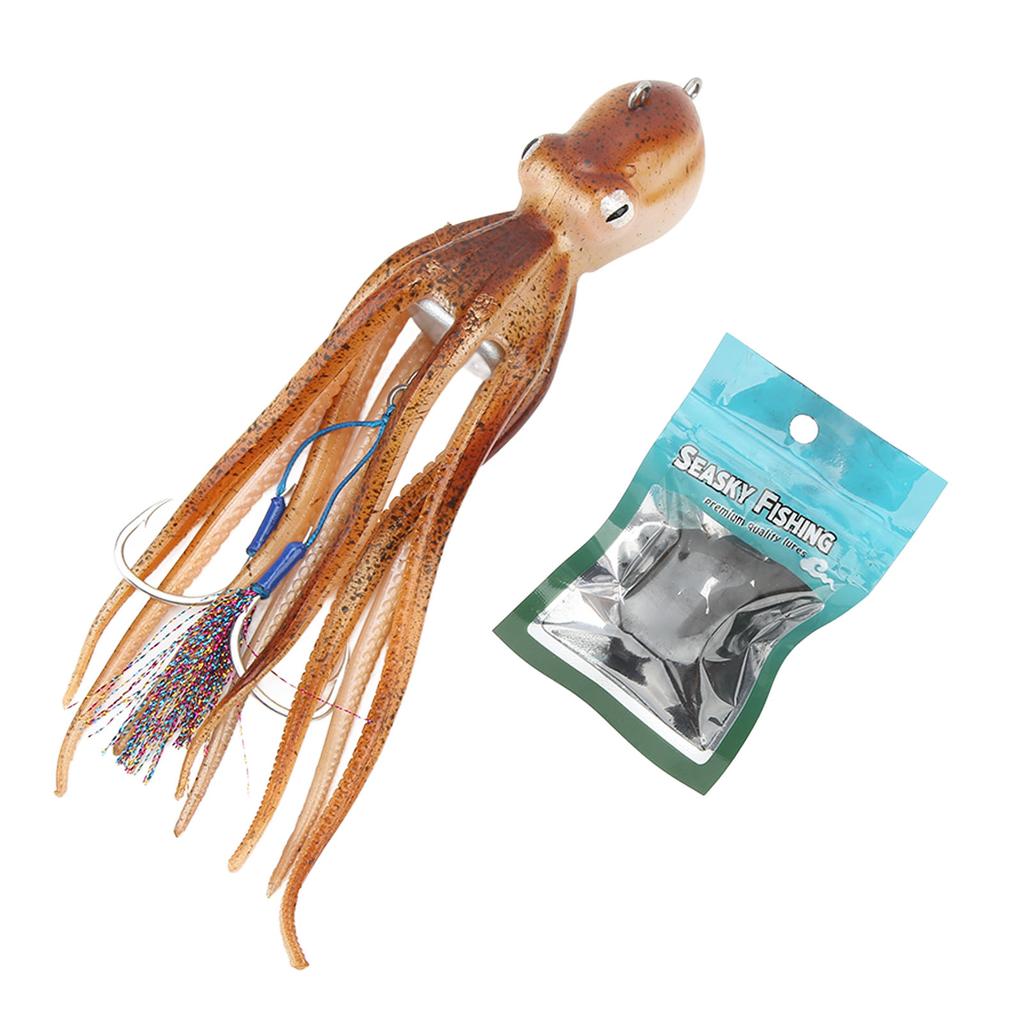Fishing Octopus Lures Lifelike Inkjet Octopus Lures Sailing Ship Fishing Baits 300g