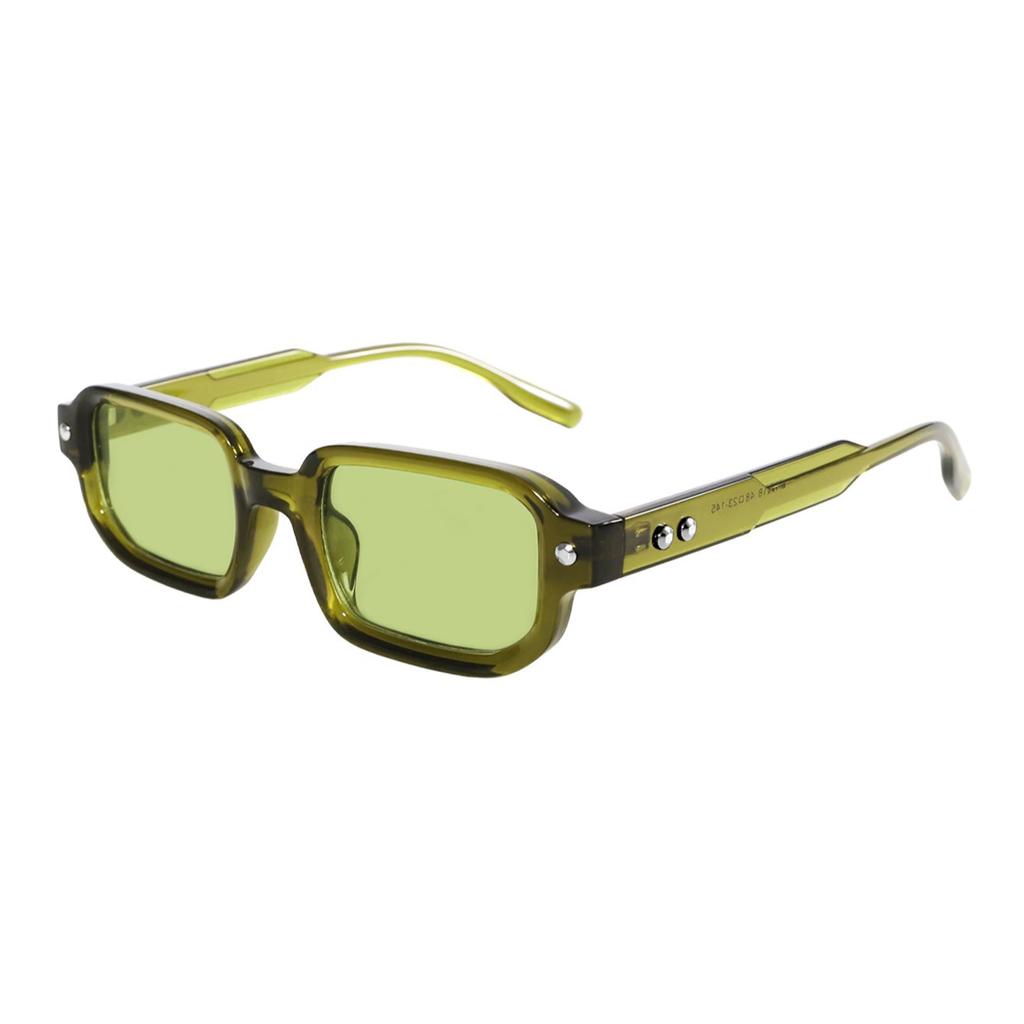 New European and American fashion square small frame color-changing sunglasses men's sunscreen sunglasses women's