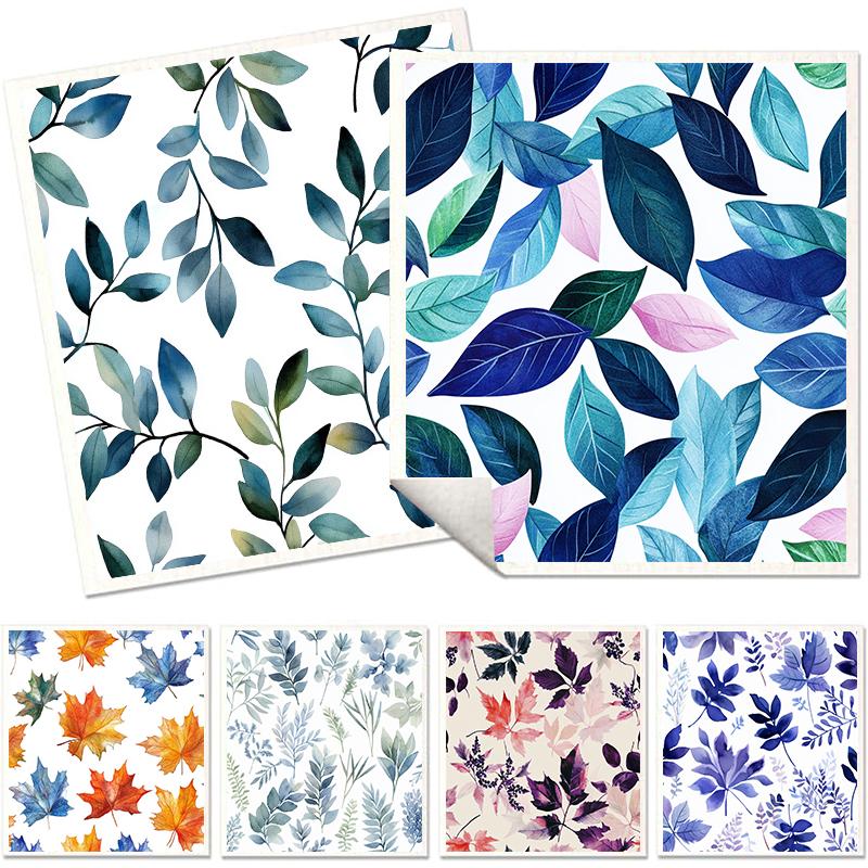 

6 шт. Экологичные шведские салфетки для мытья посуды с принтом листьев, кухонные тряпки для мытья посуды, абсорбирующие кухонные полотенца, многоразовые моющиеся чистящие салфетки 6 PCS разноцветный