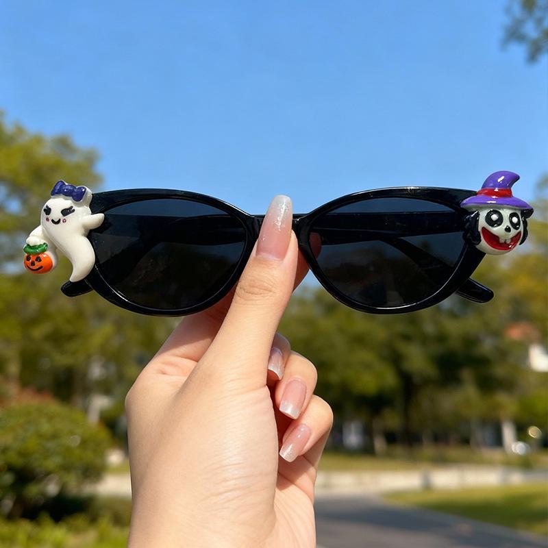 2025 Halloween Party Ghost Pumpkin Sunglasses - Unisex Square Frame