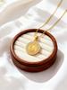 Dainty Zircon Rosary Virgin Necklace for Women Stainless Steel Round Pendant Necklaces Mary Prayer Jewelry Gift
