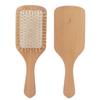 Bamboo Bristles Detangling Paddle Brush Ergonomic Handle Scalp Massage Brush  Blow Drying