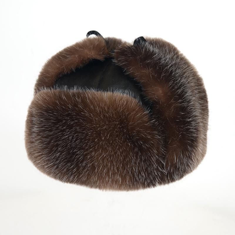 Winter Imitation Fox Hair Raccoon Hair Lei Feng Hat Men and Women Plush Warm Cold Ear Protection Fur Foreign Trade Fur Hat