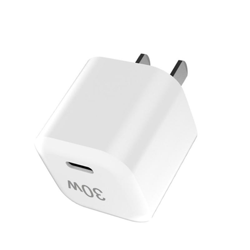 Szybka ładowarka PD 30W do pudełka ładującego Kostka PD 30W USB C Szybka ładowarka Zasilacz Kostka dla iPhone Samsung Xiaomi