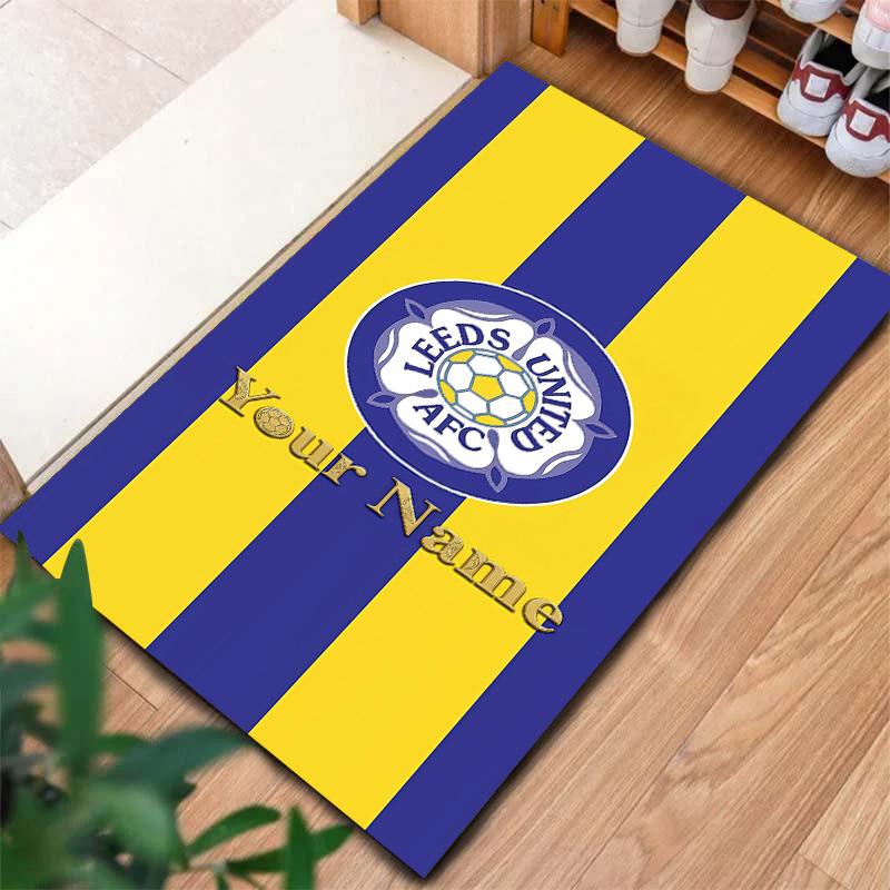 Leeds Football Club Custom Name Carpet Rug For Living Room Bedroom Home Sofa Decoration,Kids play Non-slip Floor Mat