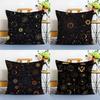 Traditional Eid Eid Symbol Print Pillow Case Anti-dustmite Pillowcase Invisible Zipper Silky Short Plush Sofa Cushion Cover