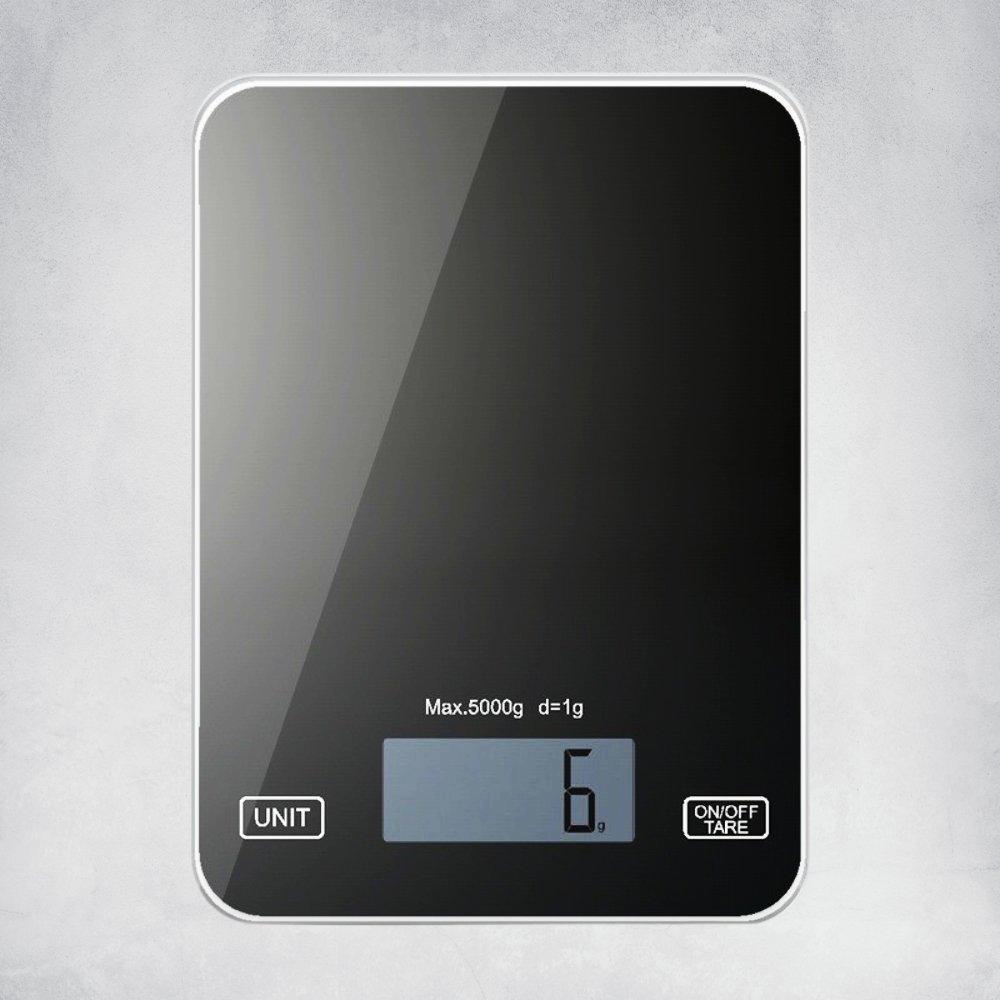 Waga Kuchenna Elektroniczna Precyzyjna Lcd Dotyk Czarna Szklana 5Kg / 1G