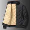 Winterjacke für Herren aus warmer, winddichter Lammwolle und Fleece im mittleren Alter, lässig, mit Baumwolle gefüttert