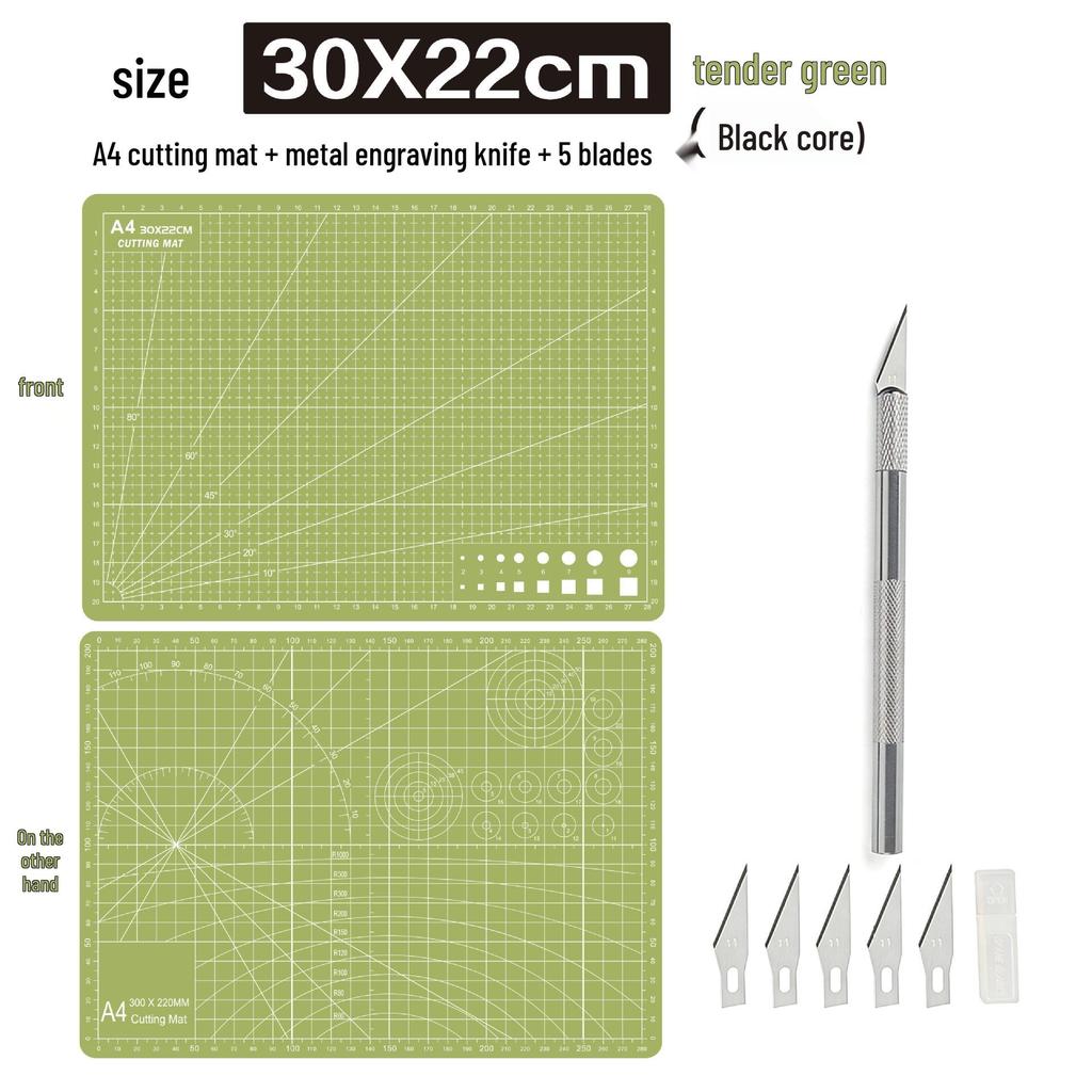 A4 3mm Thick Cutting Mat - Durable Handmade Desktop Pad for Paper Cutting & Writing