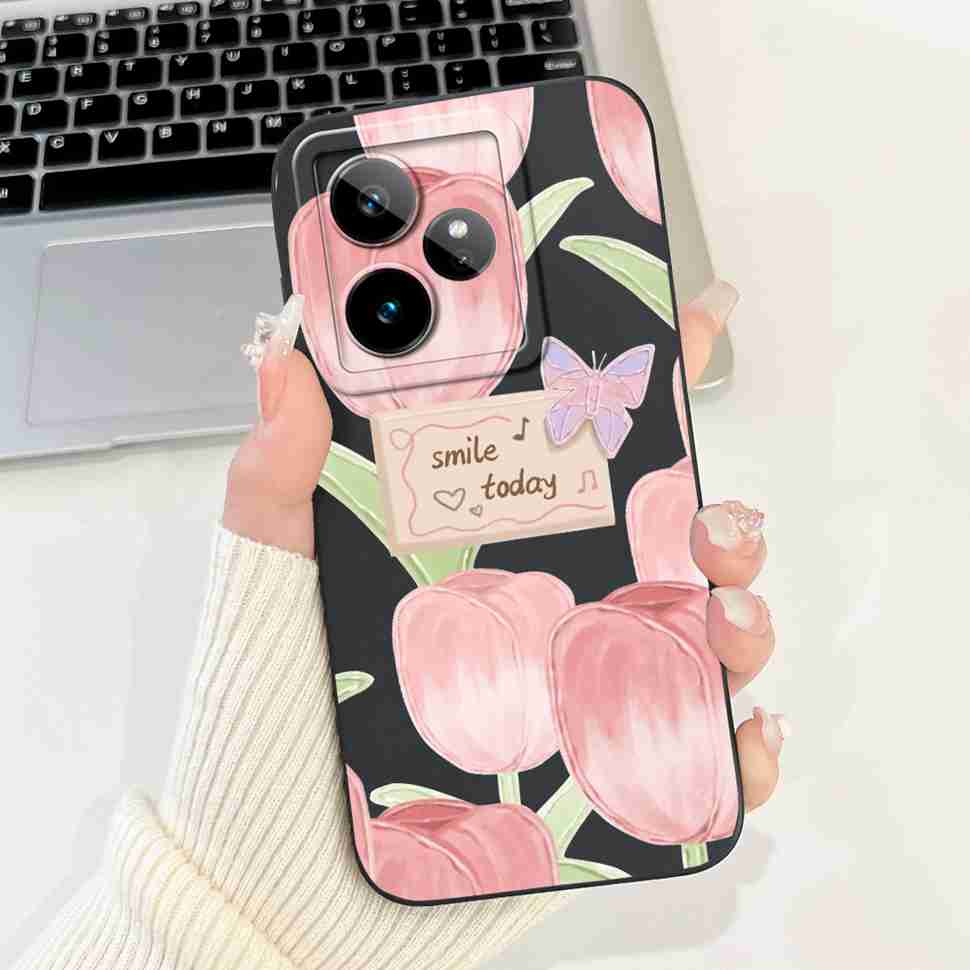For Realme GT 7 5G RMX5061 Case Popular Butterfly Print Soft Silicon Back Cover For Oppo Realme GT7 5G 6.78" Phone Shell Coque