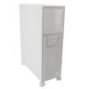 Bathroom Storage Cabinet Plastic Narrow Slim Organizer Small Corner Cabinet with 2 Drawers and 4