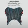 Motorcycle Seat Cover Ventilated Bubble Texture Contoured For Enhanced Grip Shock Absorption Fits Cruisers Street Bike