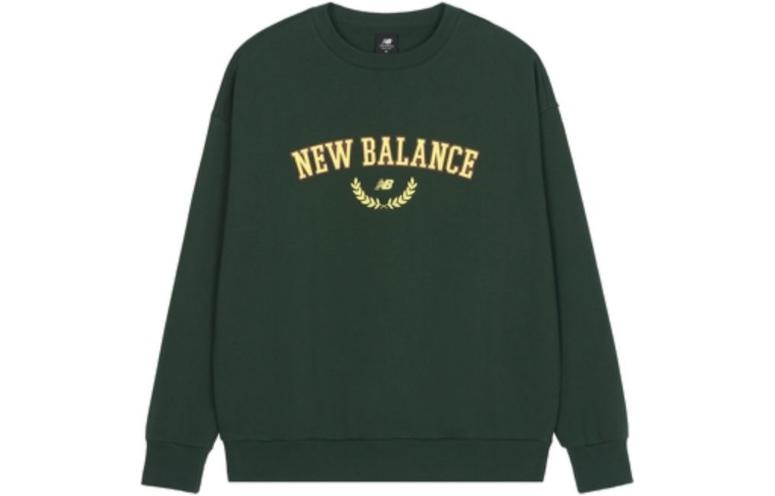 New Balance Sweatshirts Men s Green Crew Neck Moderate Regular AMT31309-JUE M