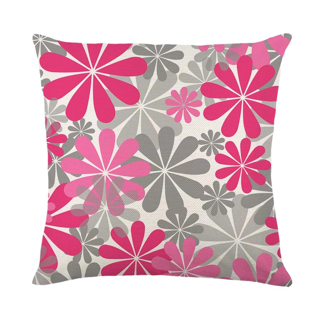 Elegant Waterproof Flower Printed Cushion Cover With Oilproof And Dustproof Features For Stylish Home Decor