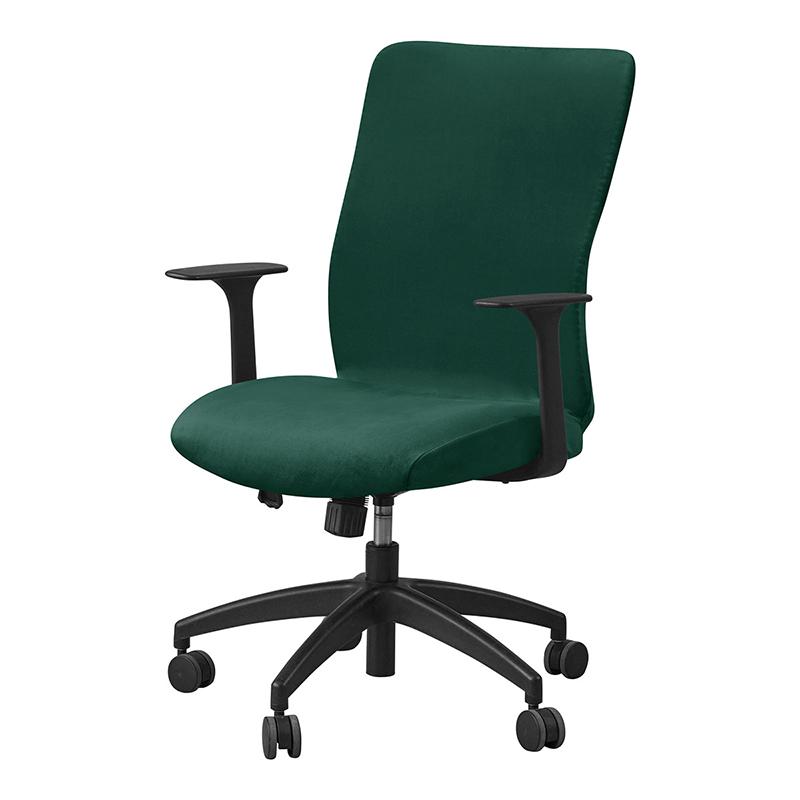 1pc Velvet Computer Office Chair Cover Solid Color Stretch Armchair Slipcover Anti-dirty Rotating Gaming Desk Seat Chair Covers
