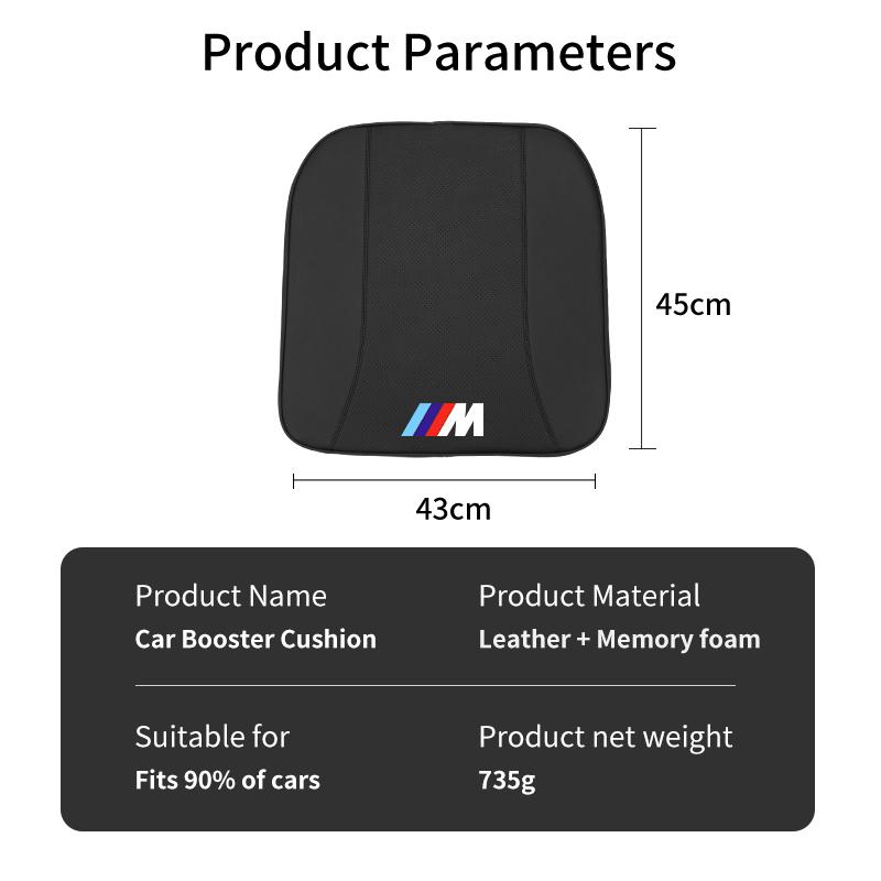 Hot 2025 Car Seat Pad Anti-slip Protect Seat Cover Mat Leather Cushion For BMW M Sport M1 M3 M4 M5 M6 E46 E90 E60 F10 F30 E39 E3