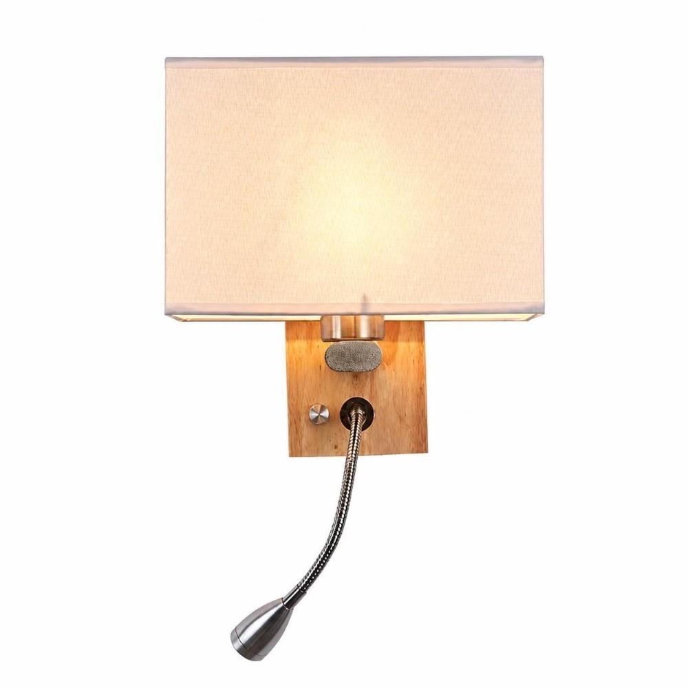 85-265V LED Wall Lamp with Rotary Switch Wall Lantern Fixture Nordic Style Sconce  Reading Nook
