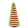 1Pc Mini Christmas Tree Tray Christmas Gift Desktop Christmas Tree Decoration Woolen Christmas Tree