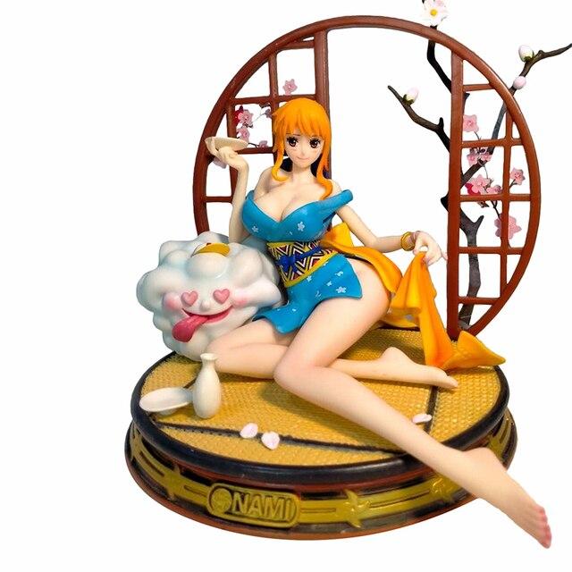 Wano Country Kimono Nami Action Figure 26cm Model Anime Prototype Statue Collection Toy Desktop Decoration Figma