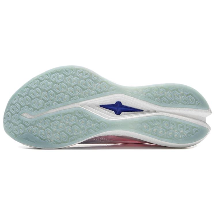 New LiNing Red Hare 8PRO Abrasion Resistant Slip Resistant Low Top Racing Running Shoes Women's White Blue Pink ARPV006-37