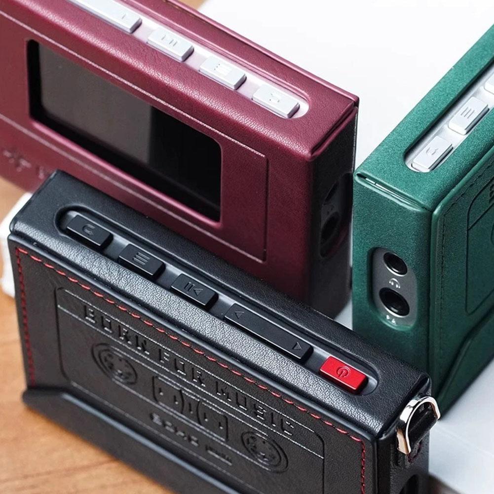 Mini MP3 Player Schutzhülle Tragbare Musik-Player Schutzhülle Für FiiO SK-ECHO Tragbare PU Retro Bunte Hülle Kundenspezifisch