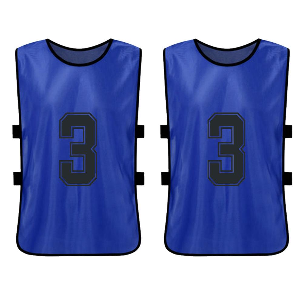 12 PCS Adults Soccer Pinnies Quick Drying Football Jerseys Sports Scrimmage Soccer Training Numbered Bibs Practice Sports Vest