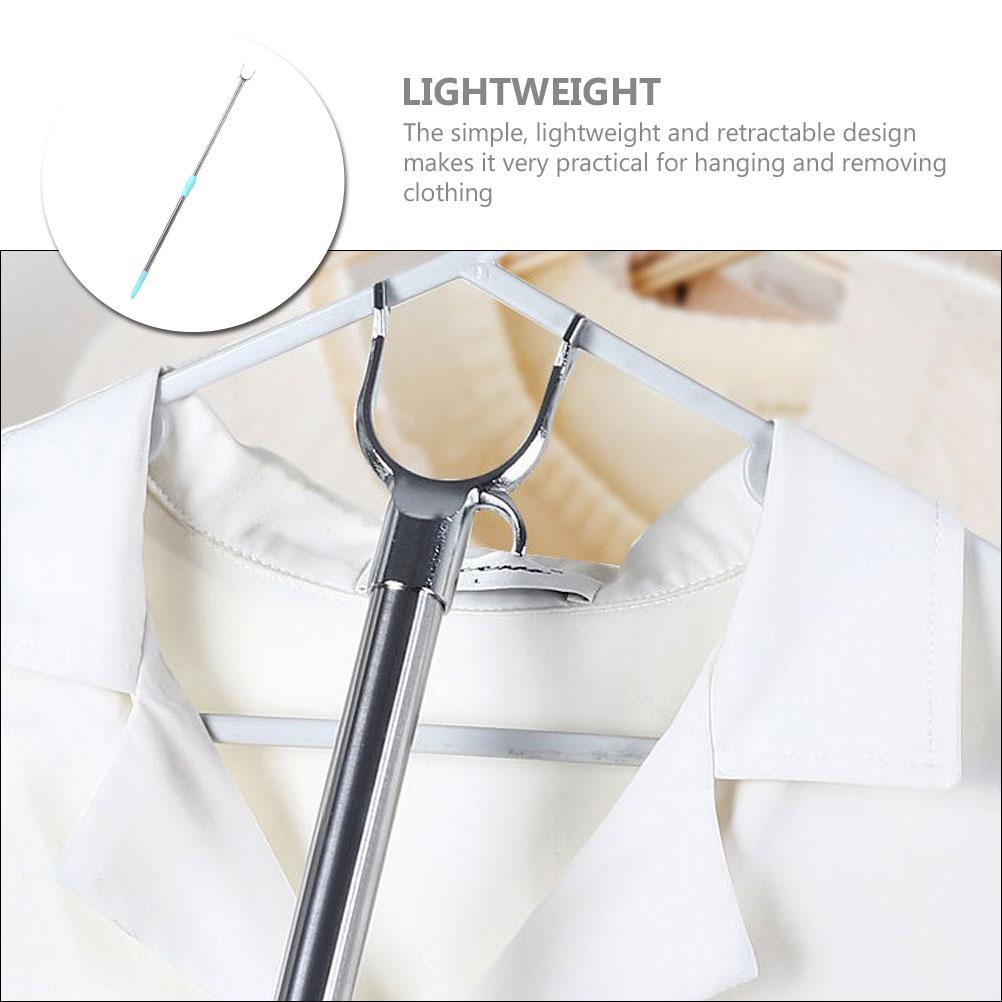 Регулируемая штанга для доставания одежды выдвижная сушильная стойка для шкафа потолочного шкафа кладовки прачечной удлиняемая палка-инструмент other 1450₽