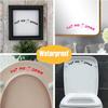 Pack of 2 Put Me Down Cute Mickey Hands Toilet Seat/Lid Sticker - Bathroom Décor - Bathroom Accessories (Black)